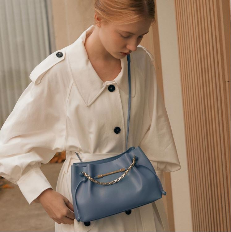 韓國LOEUVRE -  Sac de Fleur Small (DAWN BLUE)